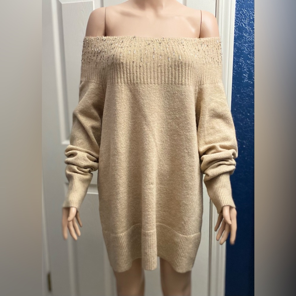Apt. 9 Off-Shoulder Cream Sweater